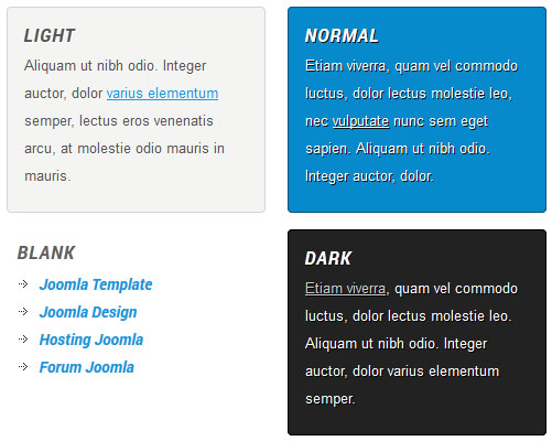 Custom Styled Joomla Modules