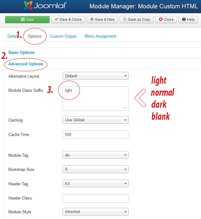 Joomla Custom Colored Modules