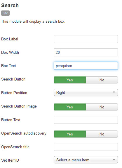 change search text lable in joomla
