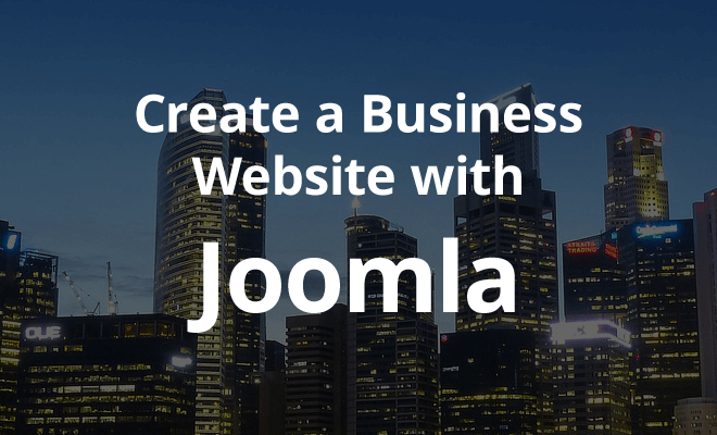 create business website with joomla